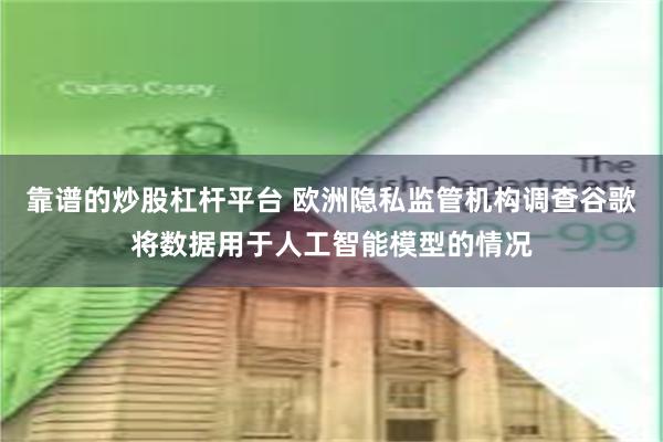 靠谱的炒股杠杆平台 欧洲隐私监管机构调查谷歌将数据用于人工智能模型的情况