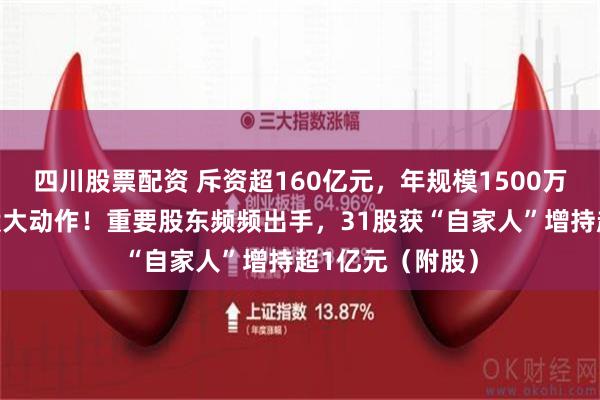 四川股票配资 斥资超160亿元，年规模1500万吨，能源白马股大动作！重要股东频频出手，31股获“自家人”增持超1亿元（附股）