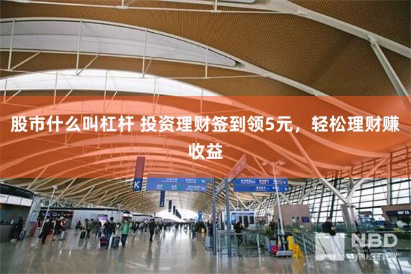 股市什么叫杠杆 投资理财签到领5元，轻松理财赚收益