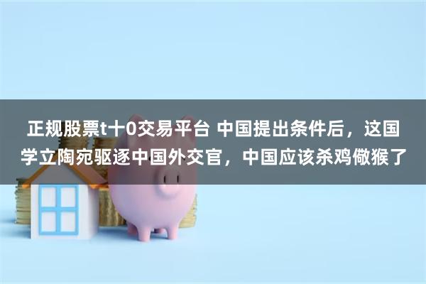 正规股票t十0交易平台 中国提出条件后，这国学立陶宛驱逐中国外交官，中国应该杀鸡儆猴了