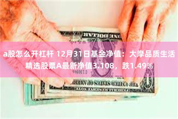 a股怎么开杠杆 12月31日基金净值：大摩品质生活精选股票A最新净值3.108，跌1.49%